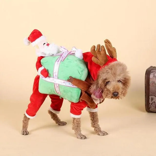 pet dog costume christmas clothes for halloween cat funny clothing christmas outfits for large dogs