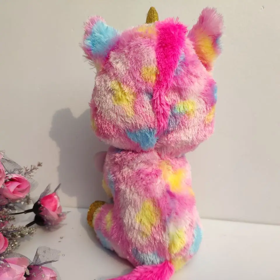 25CM FANTASIA UNICORN WITH TAG AND LABEL TY BEANIE BOOS Plush Toys Stuffed animals BABY TOYSKIDS TOYS children