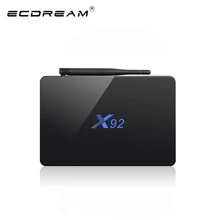 Android TV Box X92 2GB 16GB droid6.0 Amlogic S912 OCTA Core and Fully Loaded kodi Wifi 4K H.265 smart Set Top Box