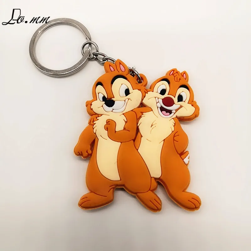 Chip 'n Dale Rescue Rangers chipmunk Keychain Orange Yellow Animal