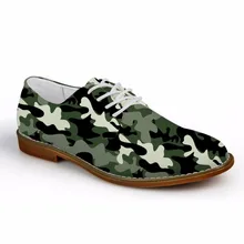 Customized Camo Printed Fashion Summer Spring Men Oxfords Shoes Leather Casual Shoes Breathable Male Casual Flats EVA Shoes