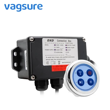 Vagsure 6.5cm painel de controle da bomba água do banho controlador digital kit parte inferior vento spa combinação massagem ar whirlpool board para banheira