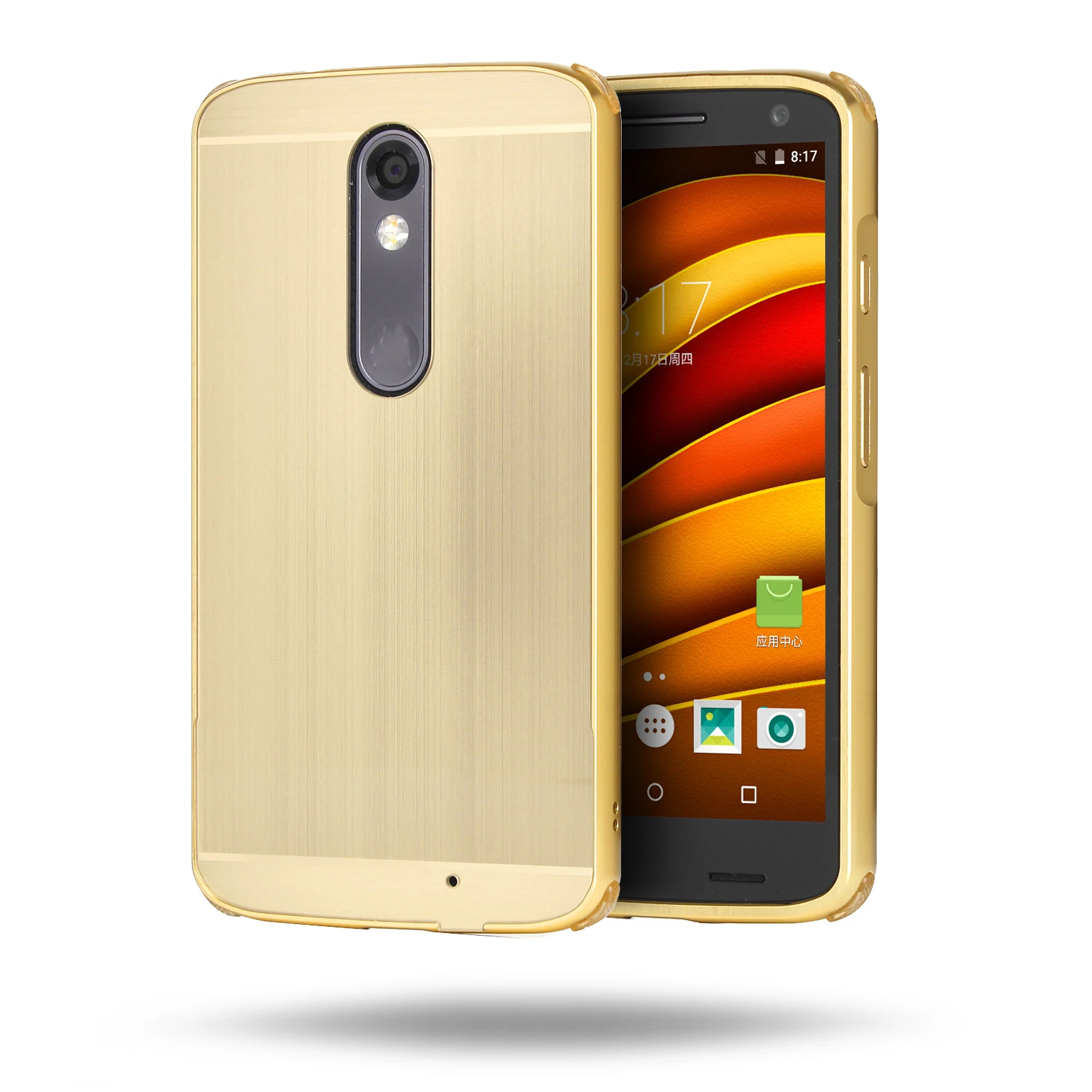 Матовый металлический зеркальный корпус для Motorola Moto X Force M Z Play покрытие алюминия
