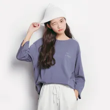 Высокая эластичность летняя футболка s Женская Повседневная Свободная Вышивка буквы о-образный вырез хлопковая футболка черная белая и синяя футболка A577