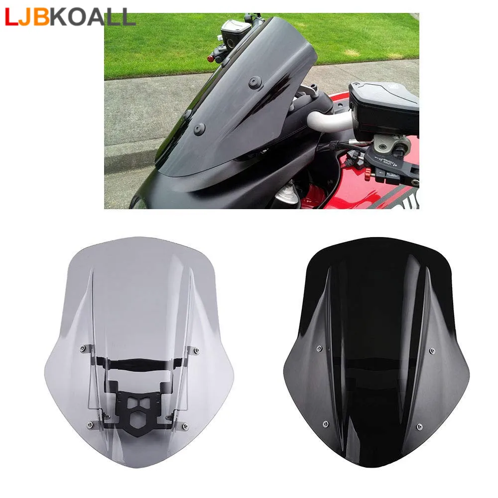 

Motorcycle Windshield Windscreen Cover for Ducati Diavel 2014 2015 2016 2017 2018 Wind Shield Deflector with Mounting Bracket