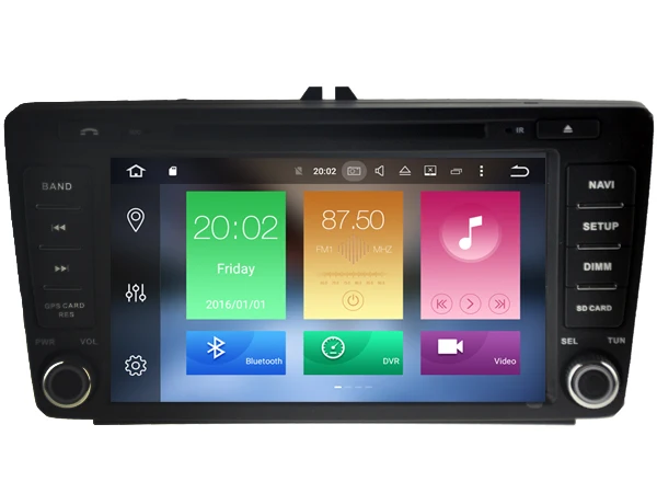 Excellent Android 8.0 CAR Audio DVD player FOR SKODA Octavia (2004-2011) gps Multimedia head device unit receiver BT WIFI 18