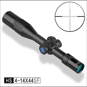

The latest US customized version HS 4-14X44SF rifle sight tactical differentiation Comes with extended sunshade