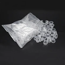 100 pcs 11mm Branco Descartável Do Tatuagem Pigmentos Copos Caps Tamanho Médio Copos De Tinta Maquiagem Permanente Tatuagem Equipamento Acessório de Alimentação
