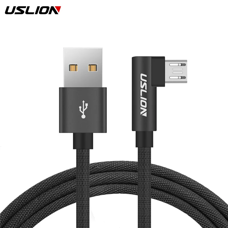 Кабель Micro USB USLION для Samsung Xiaomi Huawei MEIZU Android L Тип кабели быстрой зарядки адаптер