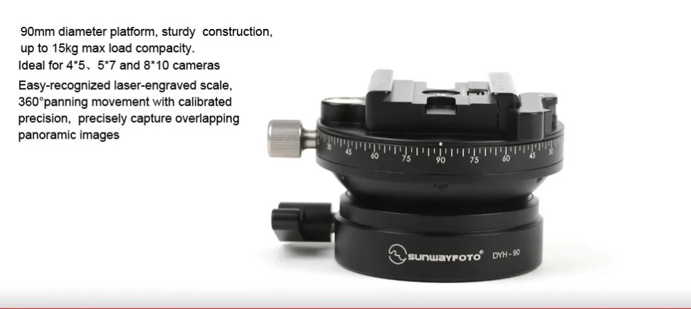 SUNWAYFOTO DYH-90A Трипод для DSLR камеры Трипод с шариковой головкой Выравнивающая база Трипод Выравнивающая база панорамный Трипод