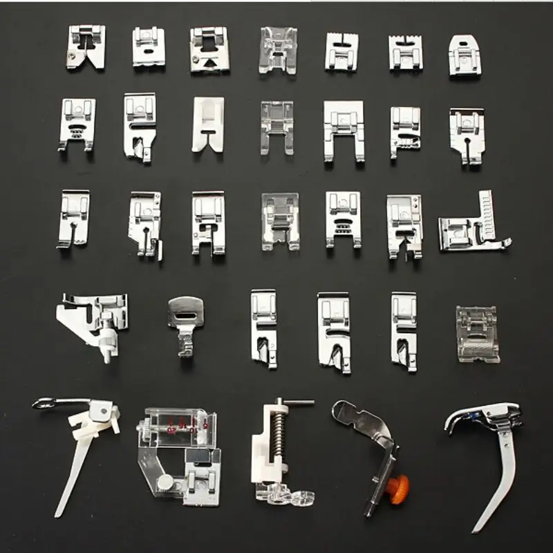 

Hot Sales New Domestic Sewing Machine Presser Foot Feet Kit Set 32pcs For Brother Singer Janome Sewing Tools & Accessory
