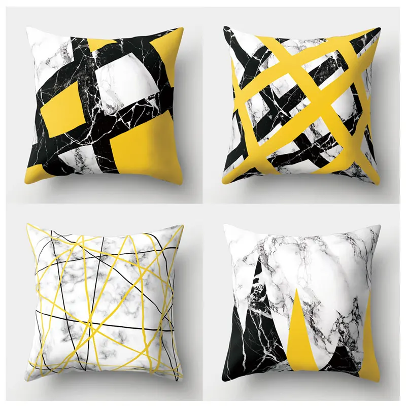 

Geometric Printed Pillow Case Cover Square Decorative pillow set 45cm*45cm Polyester Pillowcase Home Decorative zara*women 1pcs