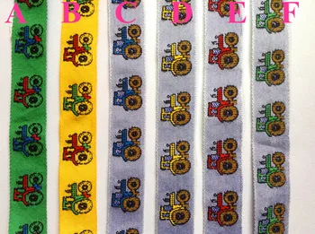 

2cm cartoon vehicle image embroidery ribbon,LLT161022E