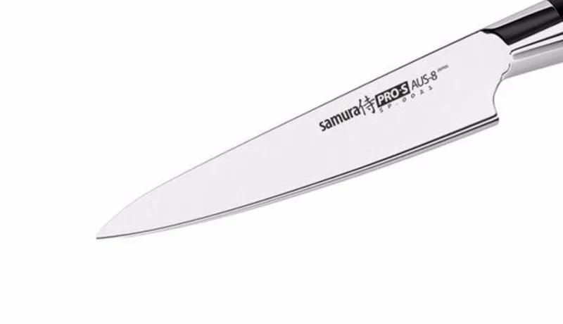 SP-0021 Универсальный кухонный нож Нож кухонный AUS-8 Японская сталь 5 Дюймов Черная G10 Рукоятка Нож Шеф-Повар Для нарезки мяса и овощей Острое лезвие