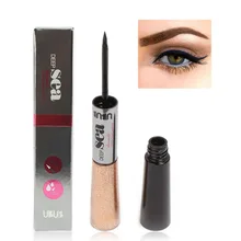 Красота черная Водонепроницаемая молния двойная головка подводка для глаз жидкая подводка Карандаш для макияжа, косметика Новинка