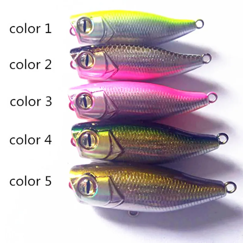 Bammax fishing lure 2.3g 4.4cm Mini Popper floating Wobblers Crankbait Hard bait 3D Eyes Carp Fishing Tackle accessories pesca