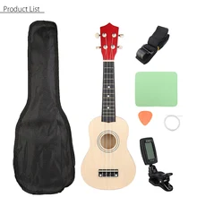 Senrhy 21 Soprano Ukulele Uke Guitar Combo Hawaii Bass Guitar Guitarra Musical Instrument Set Kits Tuner