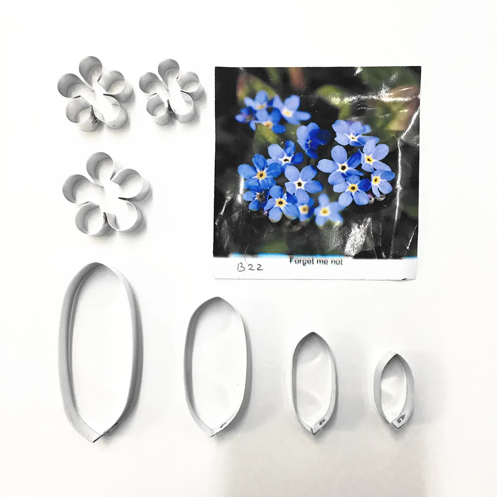 

forget me not Full Set Cutters,sugar flower mold,Sugarcraft cutters, fondant cutter,Clay flower cutters,sugar flower cutting