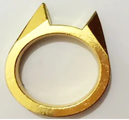 3 цвета, для женщин и мужчин, безопасное кольцо для выживания, инструмент, EDC, Самозащита, кольцо из нержавеющей стали, защита пальцев - Цвет: Золотой