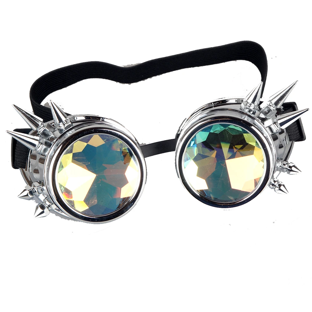 Steampunk Goggle Glasses with Spikes - Multicolor Welding and Gothic Cosplay Accessory image 4