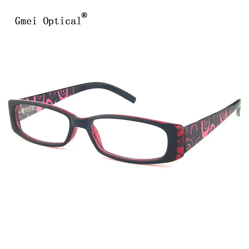 

Gmei Optical Fashion Eyewear Plastic Rectangle Full Rim Optical Glasses Frame for Women's Prescription Eyeglasses T80071