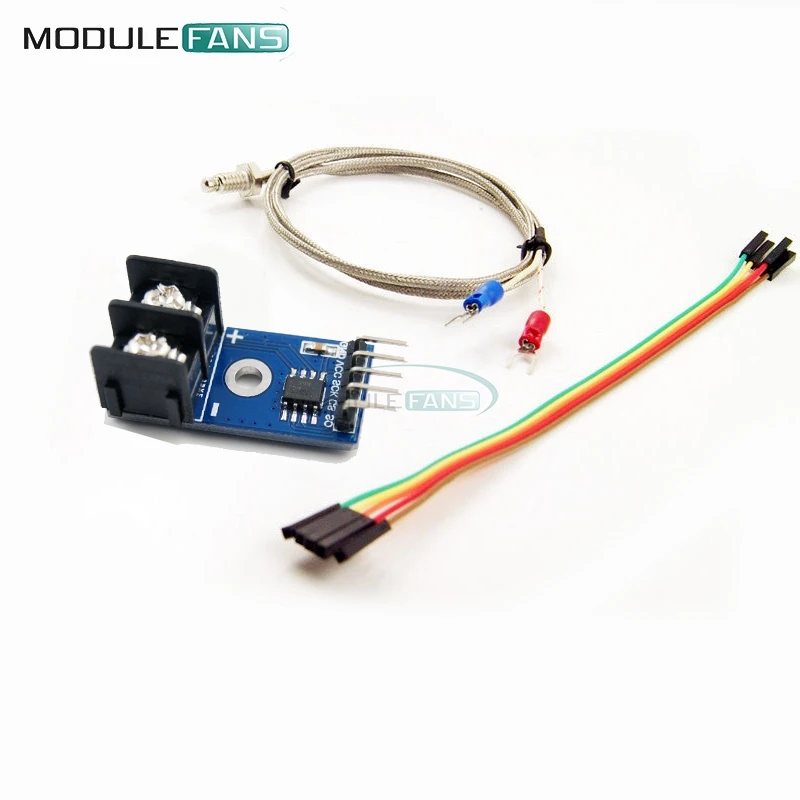 

1Set MAX6675 K-type Thermocouple Temperature Sensor -200~1300C Range SPI Module 4Pins Wire 5V DC For Arduino Diy Electronic