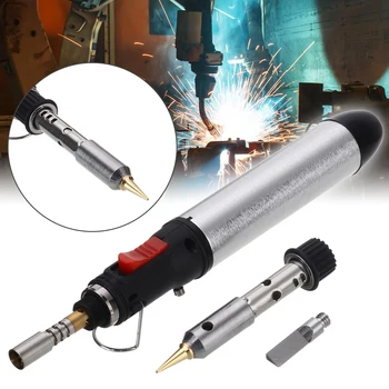

Portable Gas Soldering Iron Heat Gun Flame Butane Cordless Welding Pen Torch Tool Kit for Welding Soldering