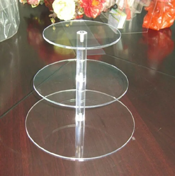 2016 new hot sale Acrylic cupcake stand Round Cake Stands for Wedding