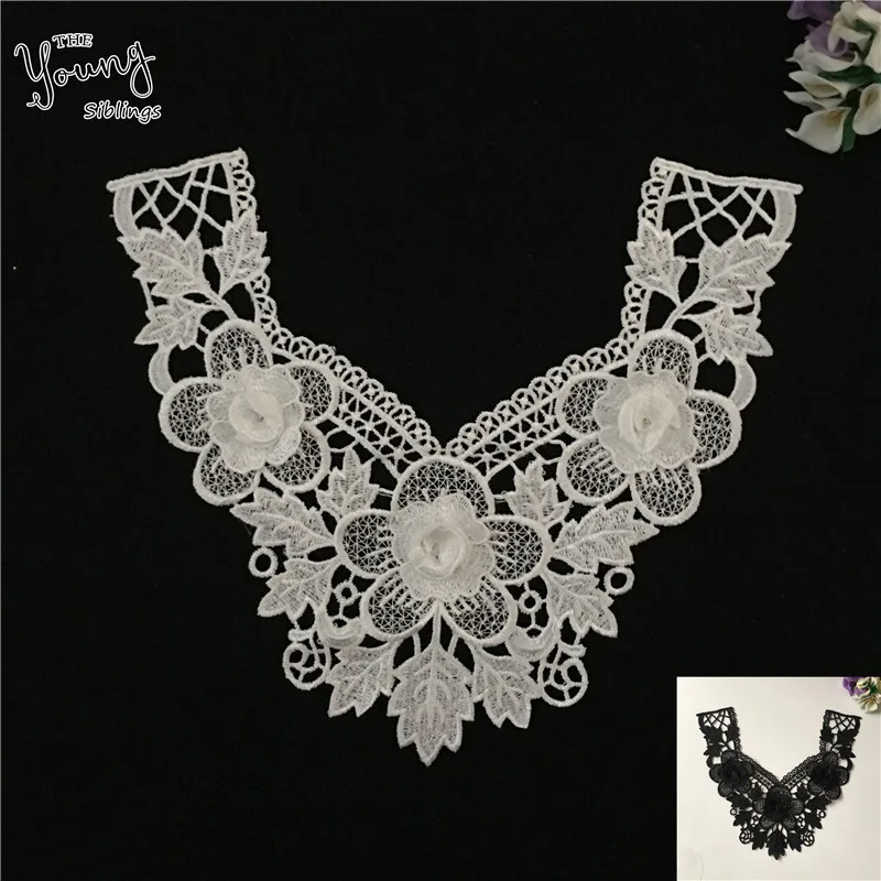 

New arrivals Exquisite Embroidery Lace Collar Beautiful DIY Trim Sewing Applique Neckline Clothing Accessories Craft Supplies