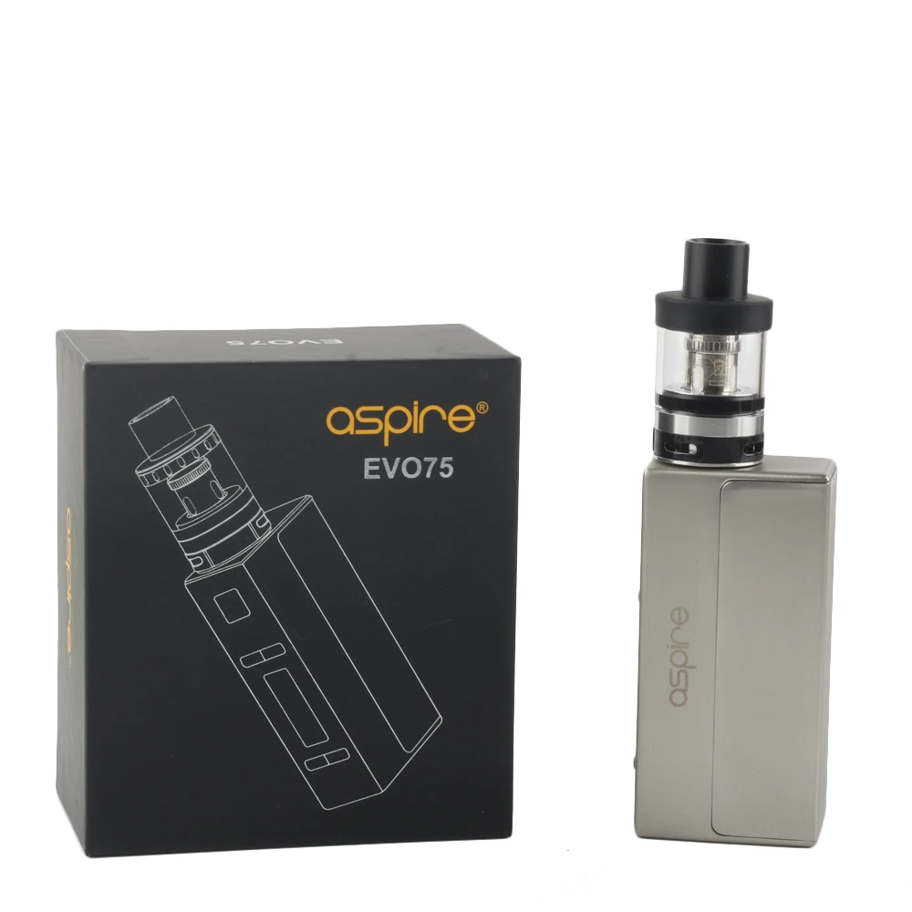 Aspire evo75 комплект с Atlantis EVO танк и nx75 mod Fit 18650 Батарея электронные сигареты