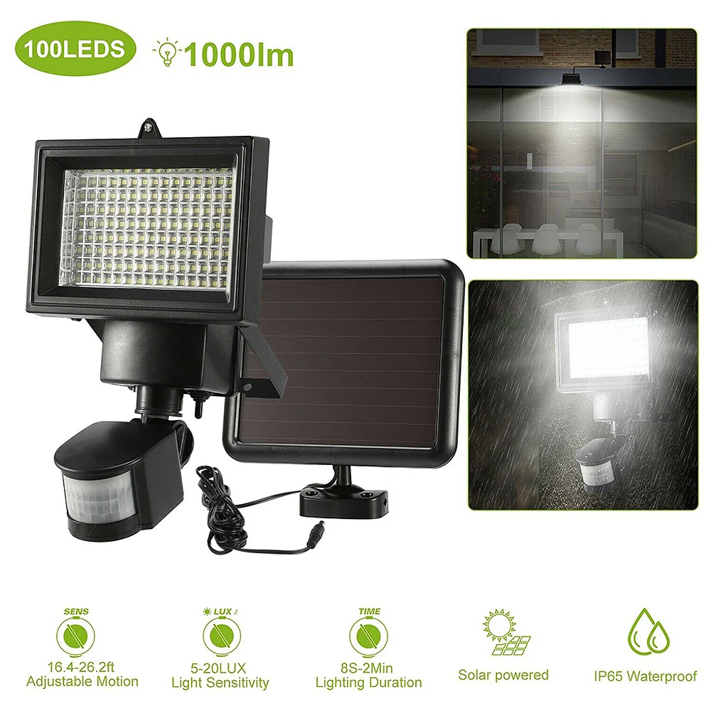 Lâmpada de Indução Solar com Detector de Movimento Led de Parede ao ar Livre Solar Spotlight Pir-sensor 120 Led Luz 8 lâmpada de indução solar led luz solar