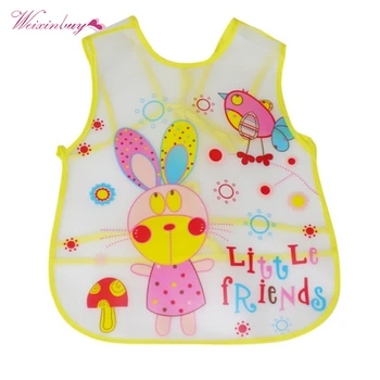

Newborns EVA Transparent Baby Aprons Infants Food Bibs Waterproof Gardener Feeding Clothes for Apron