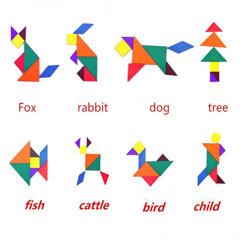 حار 3d لغز المبكر التعليمية DTY الملونة لعبة خشبية تنغرم ألعاب قفل لغز لعب للأطفال 8 نمط