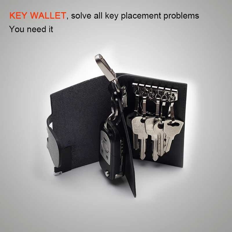 Новинка года натуральная кожа ключница Smart Key Holder HASP Мужская Брелок кошелек держатель ключей организатор Мужская ключница ключи ключница для ключей ключница мужская