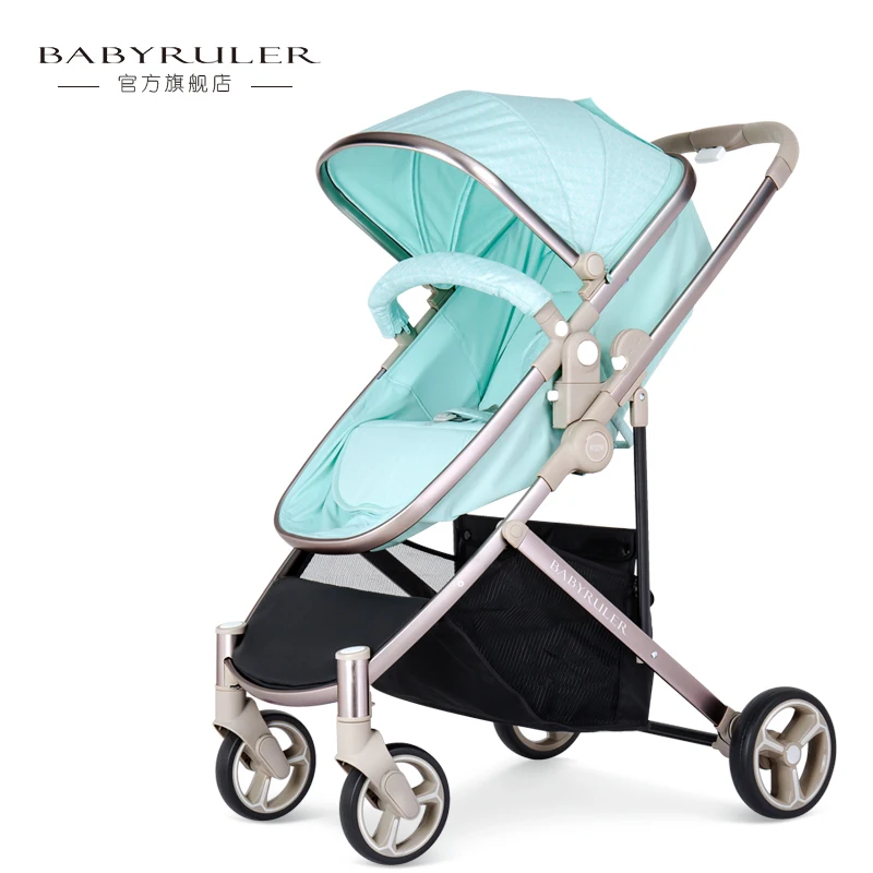 

Babyruler light baby stroller one piece two-way key folding Baby carriage