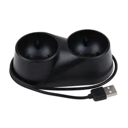 Mini Remote Зарядное устройство зарядная док-станция для VR для PS4 двойной зарядки DC 5 В Вход черный для PS4 VR перемещения