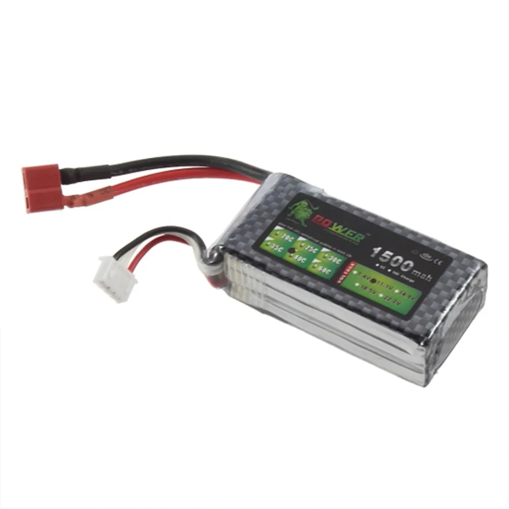 

3S Lipo Battery 11.1V 1500mAh 40C with T Plug Battery manufacturers Power For RC Quadcopter Helicopter Boat