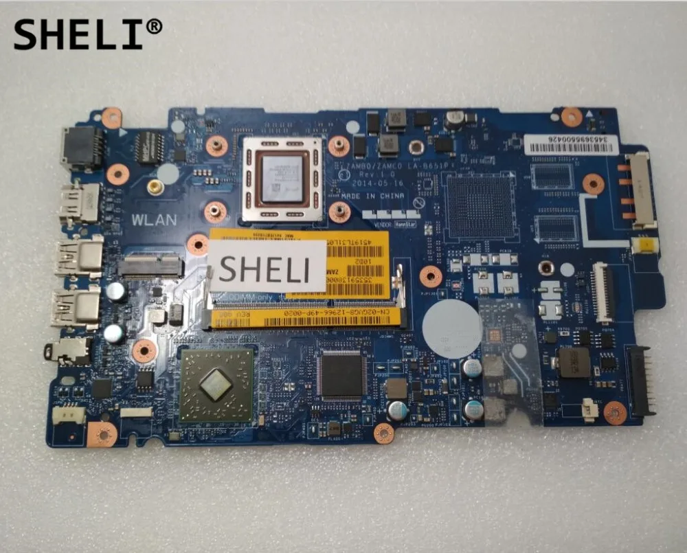 

SHELI CN-02GVG8 02GVG8 2GVG8 For Dell 5545 Motherboard with A8-7100 ZAMB0 / ZAMC0 LA-B651P