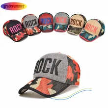 gracesummer Mesh Brand Cap Baseball Female Rock Embroidery Hip Hop Snapback Hat Sunscreen Trucker Canvas Custom Casquette YW-287