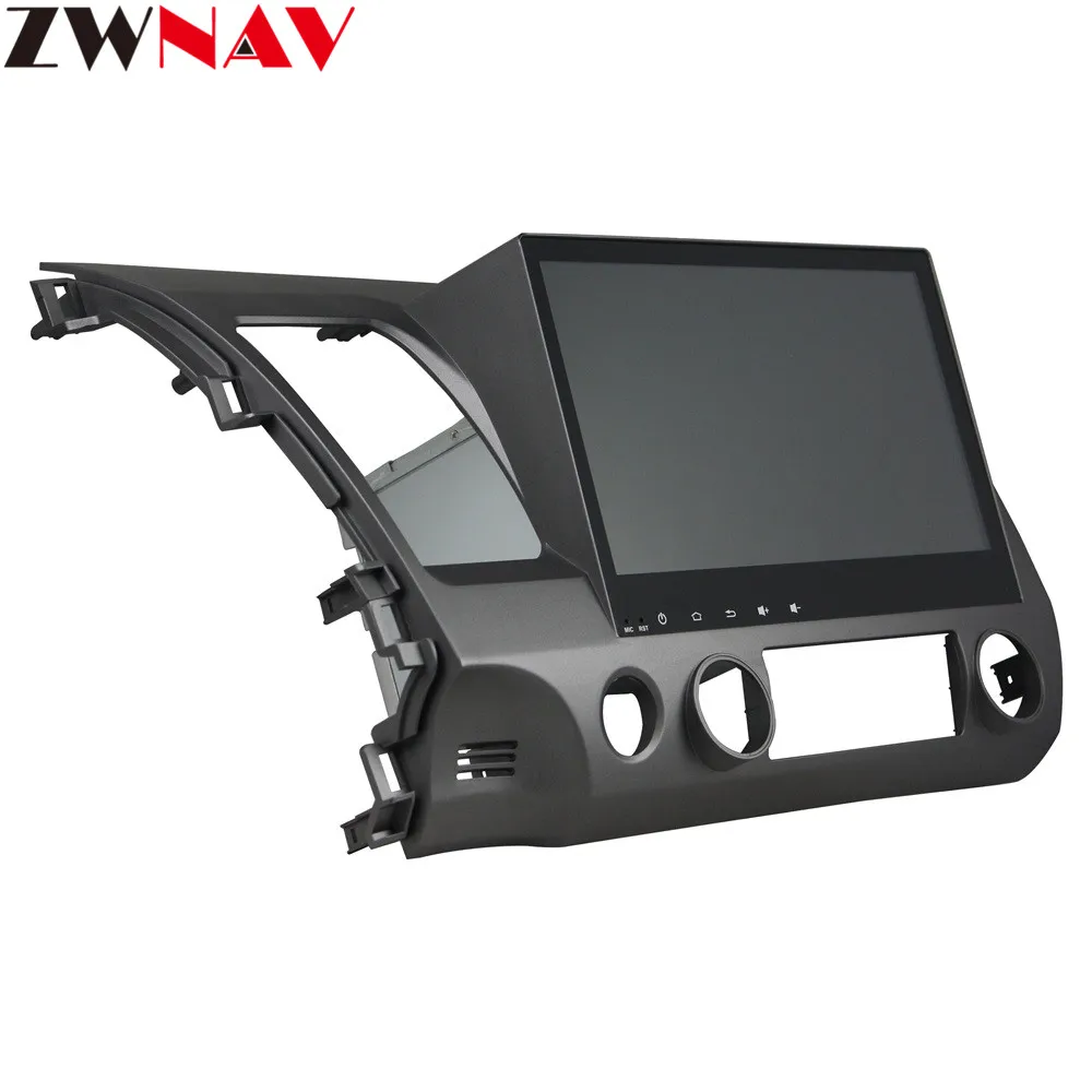 Discount 10.1" Android 9 4+64G DSP Car DVD Player GPS navigation For HONDA Civci 2006-2011 head unit multimedia player tape recorder 7