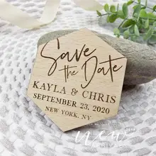 Геометрический сохранить дату магнит, дерево сохранить дату, шестиугольник сохранить дату, на заказ сохранить нашу дату, современный сохранить дату, Minimalis