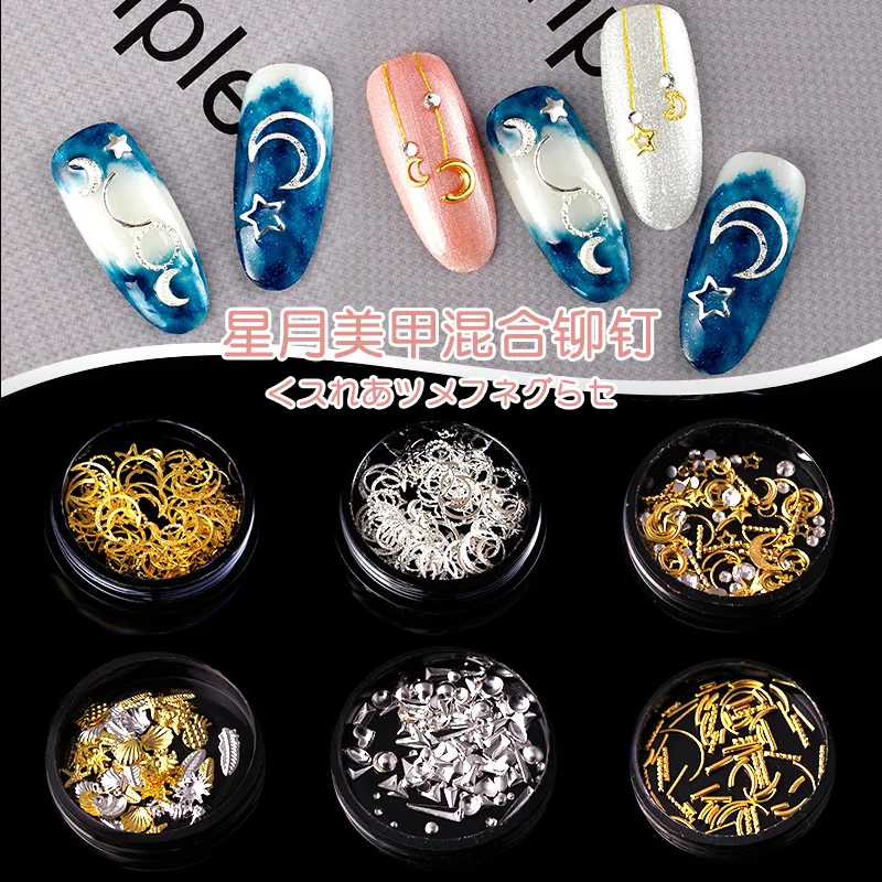 

Metal Style 1 Box Mixed Colorful Rhinestones For Nails 3D Crystal Stones For Nail Art Decorations Diy Design Manicure Diamonds