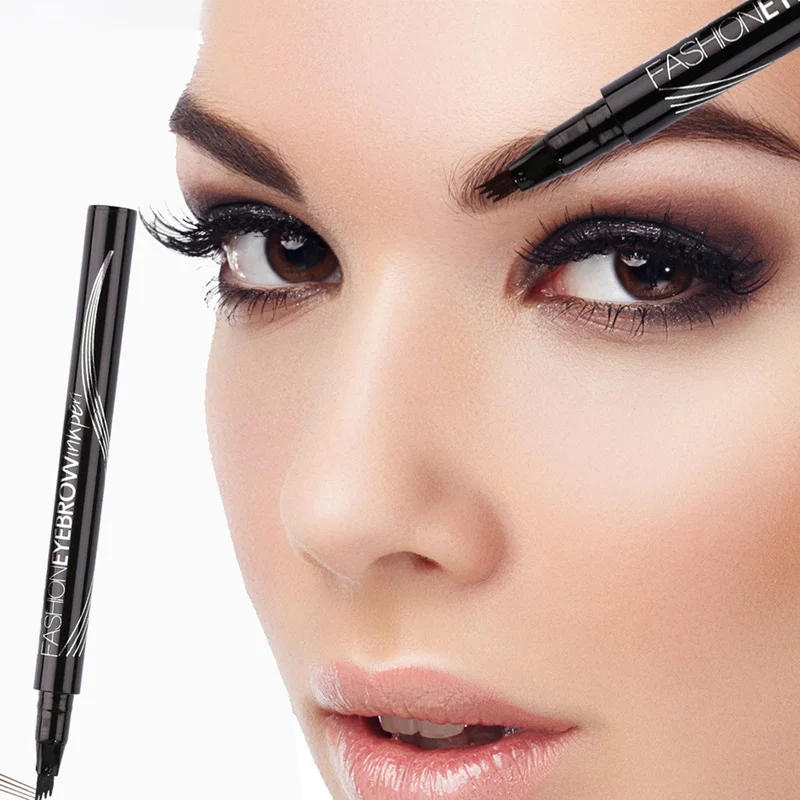 

Liquid Eyebrow Enhancer Eyebrow Tattoo Pen Sketch Waterproof Eyebrow Pencil 4 Head Long-lasting Eye Makeup TSLM1