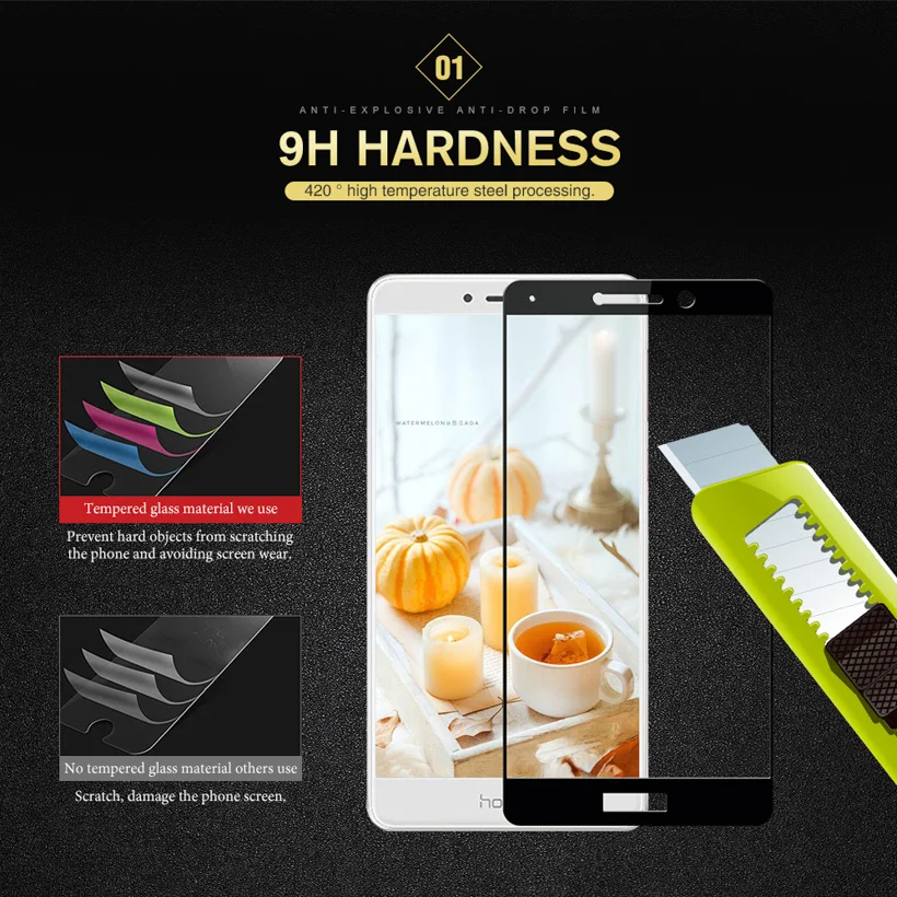 Uppbo 3D Защитное стекло для Huawei Honor Play закаленное 6X экрана телефона COR AL00 AL10|Защитные