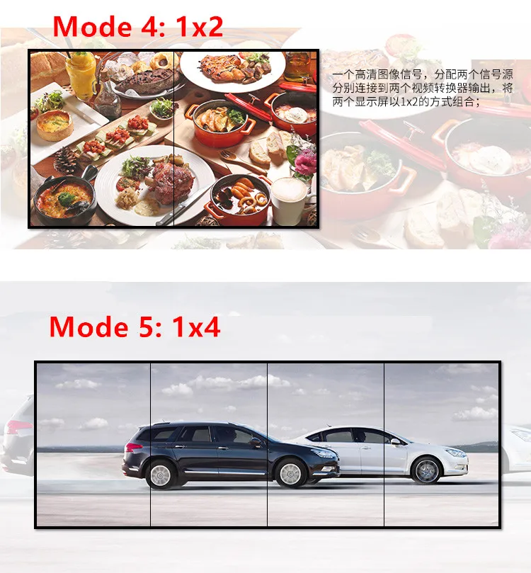 S4K HDMI Converter Scaler Adapter,Video Wall-5 Splicing Ways if Work 1x4HDMI Splitter,Female Connector For CCTV DVD Free Shipping (3)
