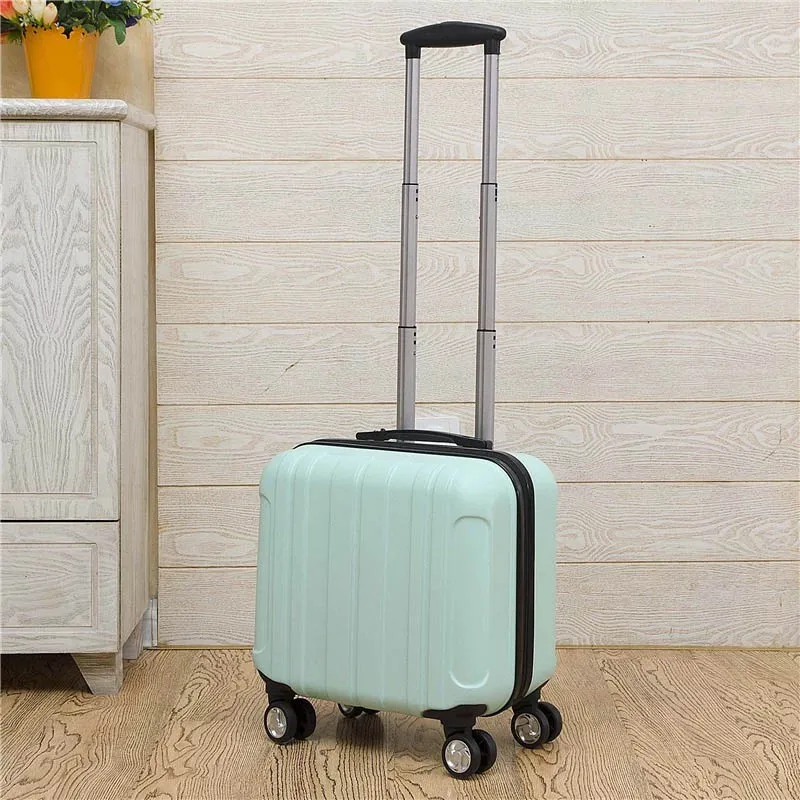 GraspDream Carry on Travel bag Women Laptop Luggage Stripe Pattern Small Luggage 18 Inch Spinner Boarding box Rolling Suitcase