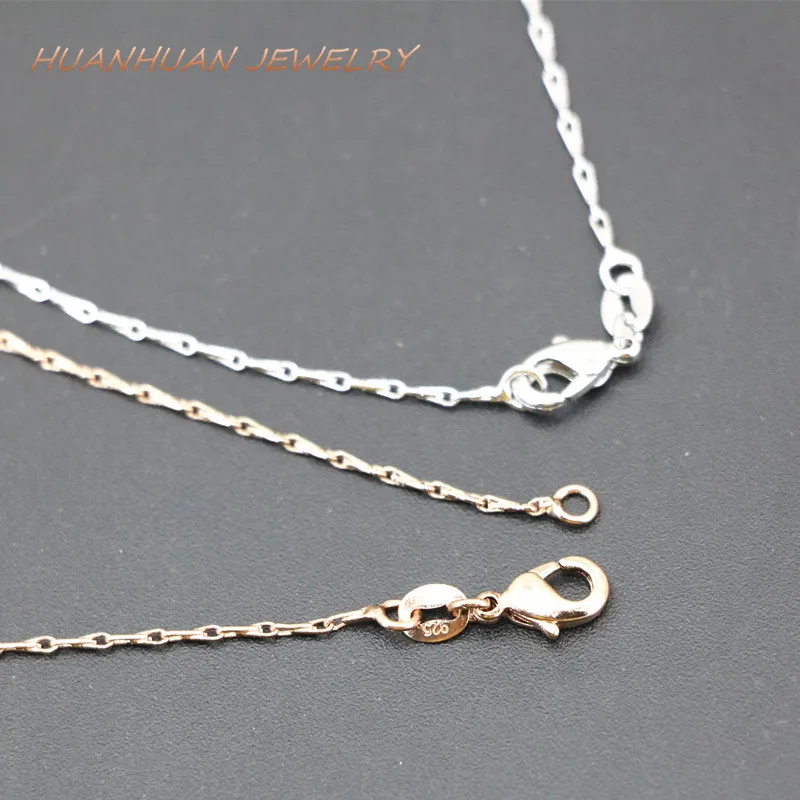 Fashion Statement Women Link Chain 1mm Copper Stainless Steel Choker Necklace Jewelry Chains Collar Diy 18inch B3381|necklace jewelry|stainless steel