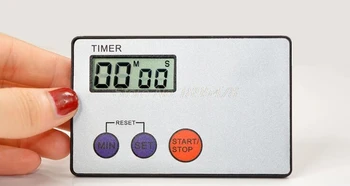 

300PCS Pocket Credit Card Size Kitchen Timer Digital Countdown Cooking Timer Count Down Alarm Clock Kitchen Tools