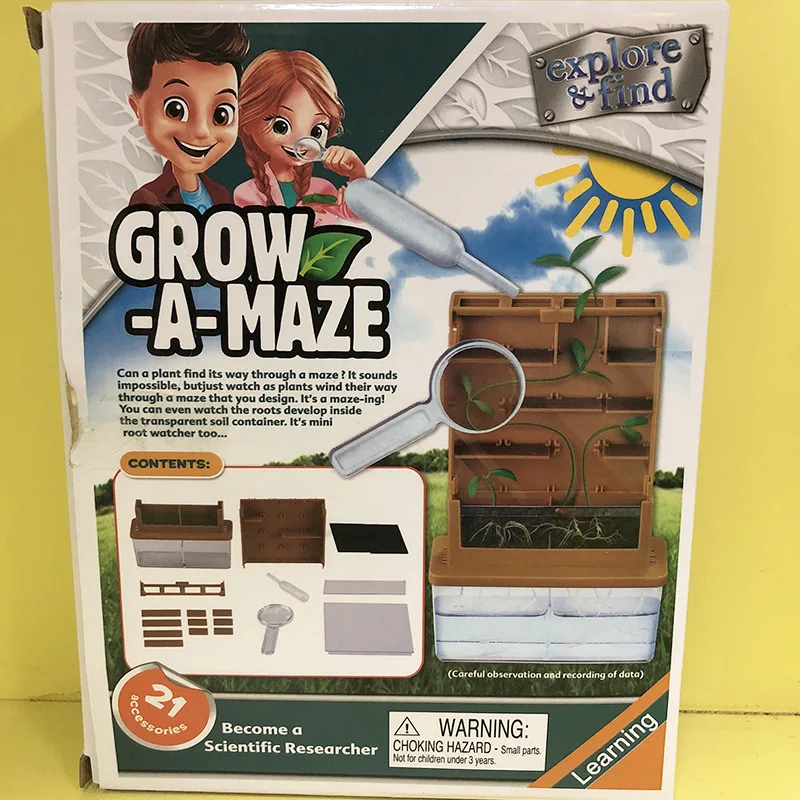 Billige Kinder Biologie Wissenschaft Experiment spielzeug Anlage Krieg Labyrinth Wachsen ein Labyrinth Kit Simulation modell STEM Spielzeug Kid Wissenschaft Lehrmittel