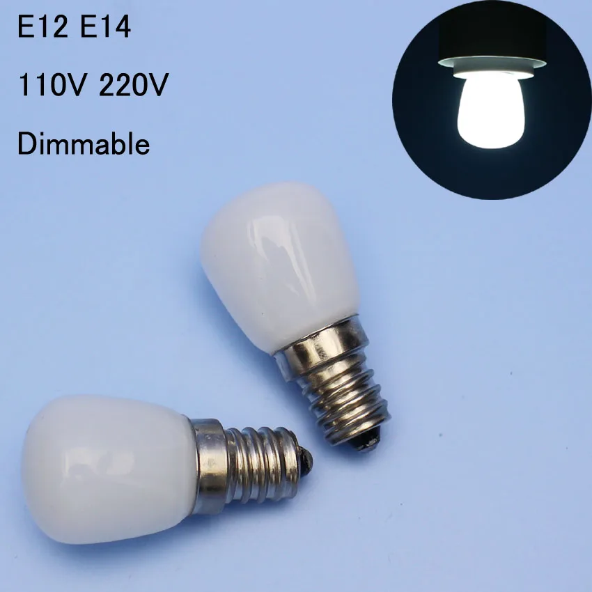 

4pcs 2w LED Mini Bulbs E14 E12 110V 220V Lamps Fridge Cabinet Refrigrator Bulbs mini light Sewing machine range hood Lamps